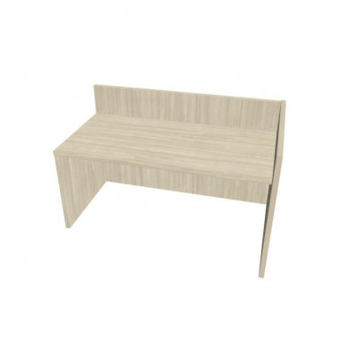Recepčný pult ASSIST 160 pravý, 167 x 80 (100) x 74 (100) cm, agát