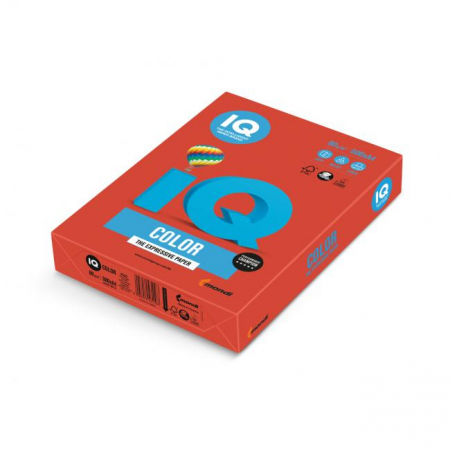 Farebný papier IQ color korálovo červený CO44, A4 80g Farebný papier IQ color korálovo červený CO44, A4 80g