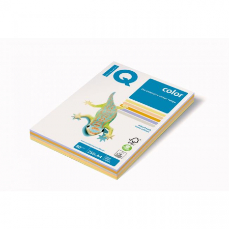 Farebný papier IQ color 5x50 mix trendové farby, A4 80g Farebný papier IQ color 5x50 mix trendové farby, A4 80g