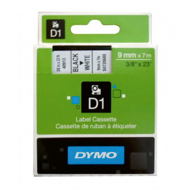 Samolepiaca páska Dymo D1 9 mm biela/čierna