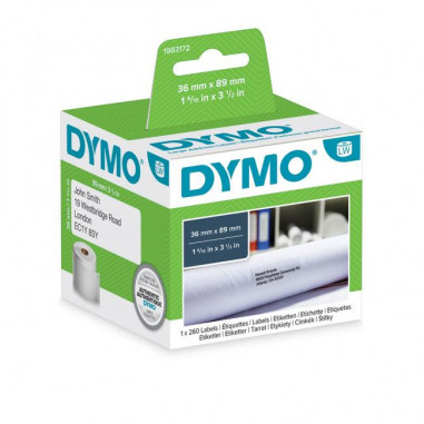 Samolepiace etikety Dymo LW 101x54mm menovky balíky biele