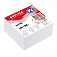 Blok kocka nelepená, 85x85x40 mm, biela