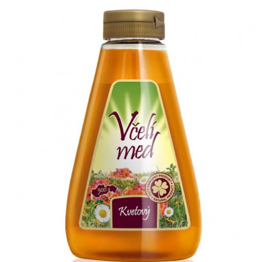 Med včelí MEDAS kvetový s dávkovačom 500 g.