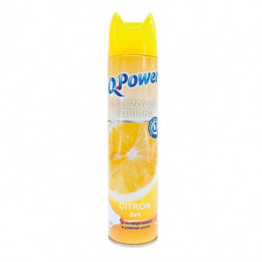 Q-Power osviežovač v spreji 300 ml - Citrón