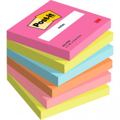 Bločky Post-it Super Sticky Poptimistic 76x76mm, 6...