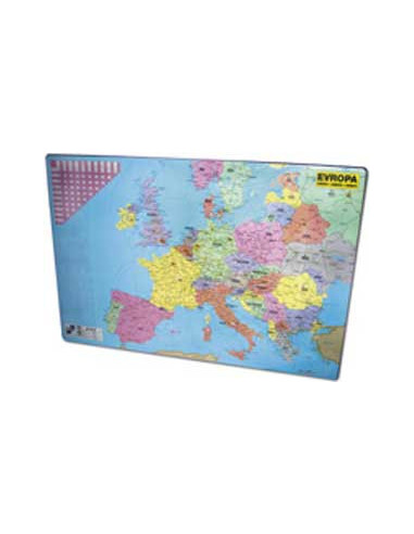 Podložka na stôl KARTON PP s mapou Európy 40x60cm