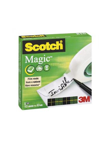 Lepiaca páska Scotch Magic neviditeľná popisovateľná 12 mm x 33 m v krabičke