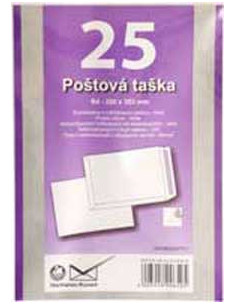 Poštové obálky B4 s páskou, biele, 25 ks 90g