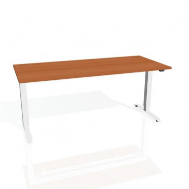 Pracovný stôl Motion, ZO, 2S, 180x70,5-120,5x80 cm, čerešňa/sivá