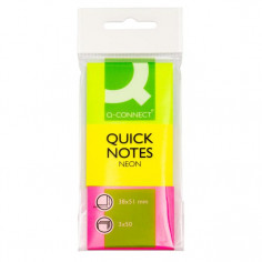 Bločky Q-CONNECT , 51 x 38 mm, zelená, ružová, žltá, 3...