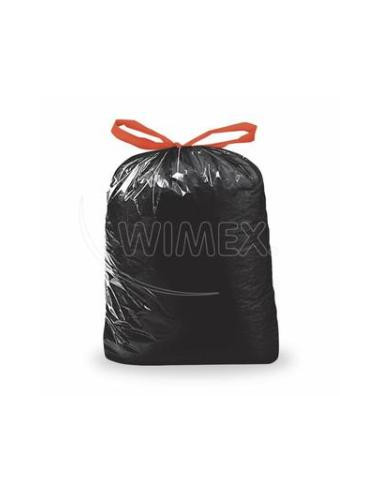 Vrecia zaťahovacie 120 ℓ LDPE 70 x 100 cm, 38 mic. čierne (10 ks)