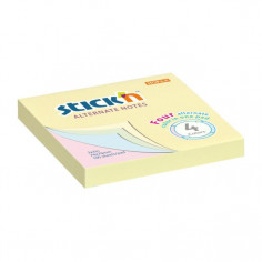 Samolepiaci bloček, 76x76 mm, Alternate mix pastel