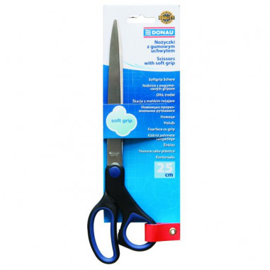 Nožnice DONAU Soft grip 25cm modré