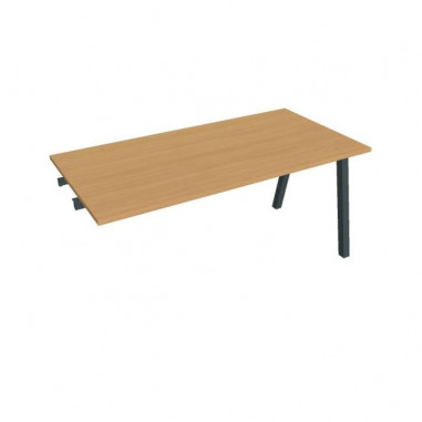 Rokovací stôl UNI A, k pozdĺ. reťazeniu, 160x75,5x80 cm, buk/čierna