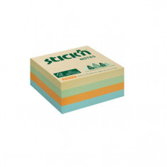 Samolepiaca kocka 76x76mm lúčny mix pastelových farieb...