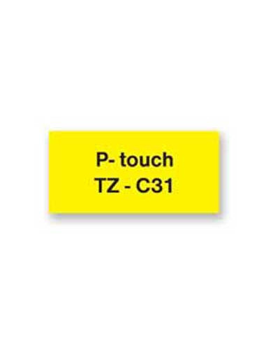 Samolepiaca páska Brother TZ-C31 12 mm neonžltá/čierna