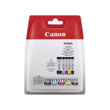 Atramentová náplň Canon PGI-570PGBK+ CLI-571 BK/C/M/Y multipack pre MG 5750/5751/6850