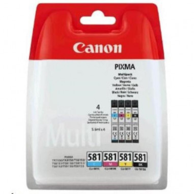 Atramentová náplň Canon CLI-581 BK/C/M/Y multipack pre TS6150/TS8150/TR7550 (4*5,6ml)