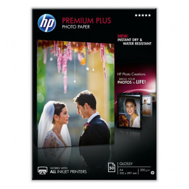 Fotopapier HP inkjet premium plus, lesklý, A4, 300g, CR672A