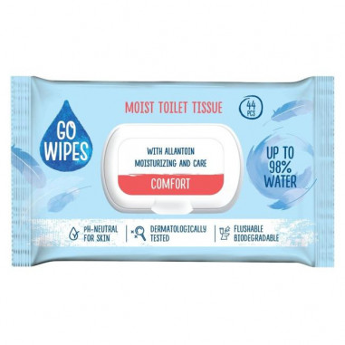 Vlhčený toaletný papier Comfort, s alantoínom s upokojujúcim účinkom