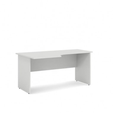 Pracovný stôl ľavý BASIC, 160x76x90cm, biela