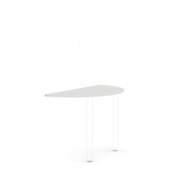 Doplnkový stôl bez nohy BASIC, 120x2,2x60cm, biela