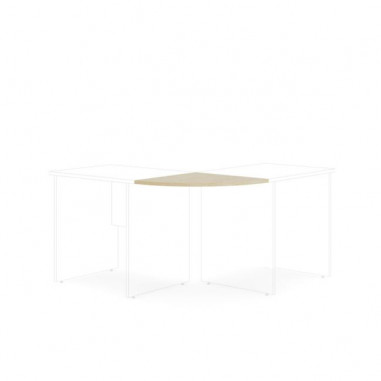 Doplnkový stôl bez nohy BASIC, 60x2,2x60cm, breza