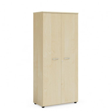 Šatníková skriňa BASIC s výsuvným vešiakom, so zámkom, 80x40x182,1cm, breza