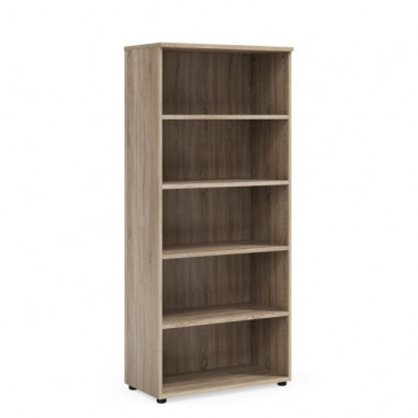 Policová skriňa BASIC, otvorená, 80x40x182,1cm, dub Somona