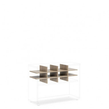 Priehradka do niky BASIC, otvorená, 96,2x35,3x32,7cm, dub Somona