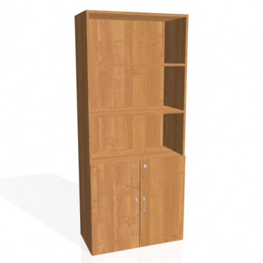 Policová skriňa Drive, zámok, 80x185x42 cm, jelša/jelša