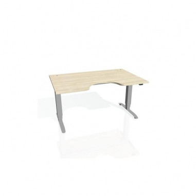 Pracovný stôl Motion Ergo, ZO, 3S, 120x61-128x90 cm, agát/sivá