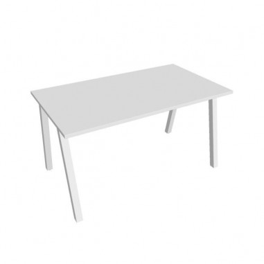 Rokovací stôl UNI A, 140x75,5x80 cm, biela/biela