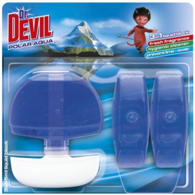 Dr. Devil závesný WC gél 3 x 55 ml - Polar Aqua