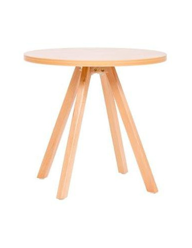 Konferenčný stolík WOOD, v. 55,5cm, p. 60 cm, doska buk + podnož buk