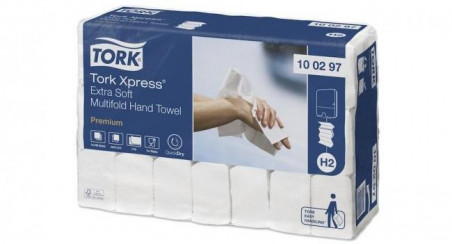 Papierové utierky skladané ZZ 2-vrstv. TORK Xpress Multifold extra jemné H2 (21 bal.)