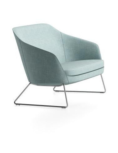 Jednokreslo Rona, š. 75 cm, modrá Bombay 57