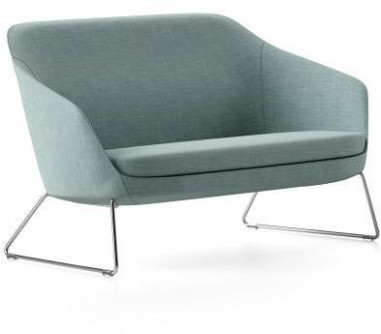 Dvojkreslo Rona, š. 147 cm, modrá Bomaby 57