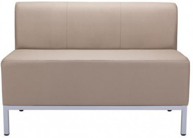 Dvojkreslo Steve, celočalúnené, š. 118 cm, zdravotnícka ekokoža 096