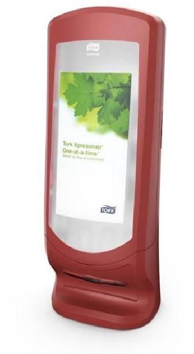 Stojanový zásobník na servítky Tork Xpressnap® červený N4