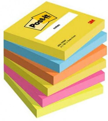 Bločky Post-it ENERGETIC 76x76mm, 6x100 lístkov