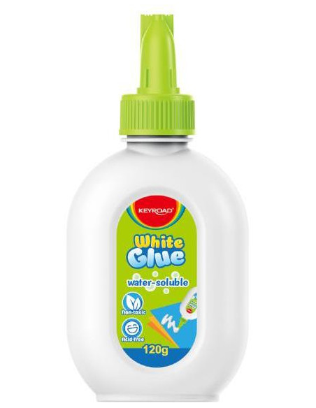 Lepidlo biele KEYROAD, 120 g, display 12ks