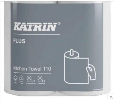 Kuchynské utierky 2-vrstvové KATRIN, návin 24 m (2 ks)