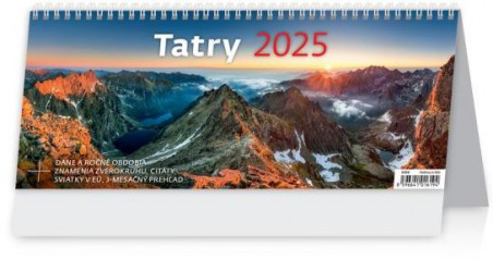 Stolový kalendár stĺpcový - Tatry 2025