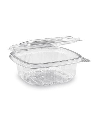 Miska hranatá priehľadná s viečkom 250 ml PET (50 ks)