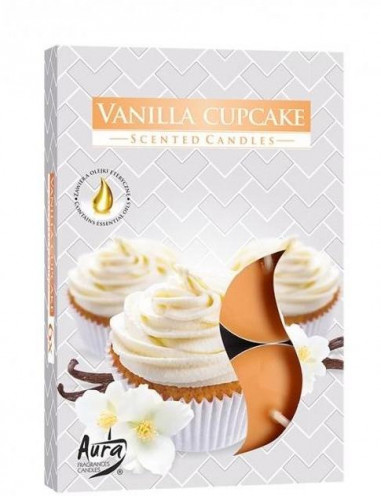 Čajové sviečky Vanilla Cupcake (6 ks)