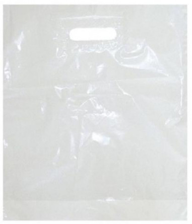 Igelitová taška LDPE 55 x 60 + 5 cm, biela / 100ks