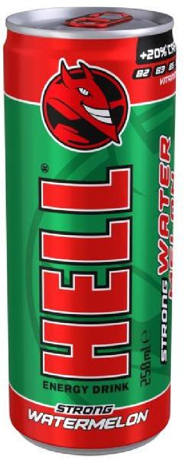 Energetický nápoj Hell Strong Watermelon 250ml