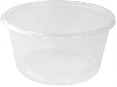 Misky PP okrúhle 250 ml 50 ks priehľadné