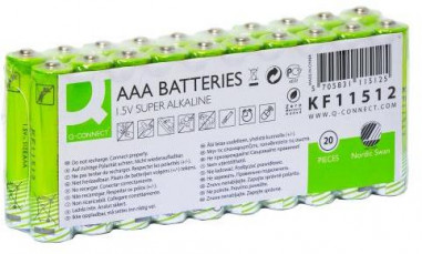 Batéria Q-CONNECT AAA Nordic Swan mikrotužkové 20ks